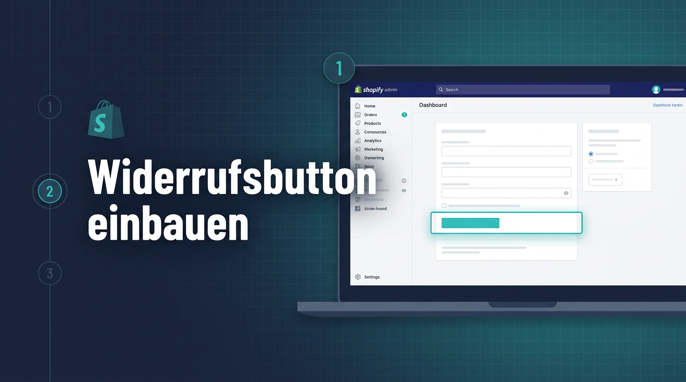 Widerrufsbutton in Shopify einbauen – Schritt-für-Schritt-Anleitung