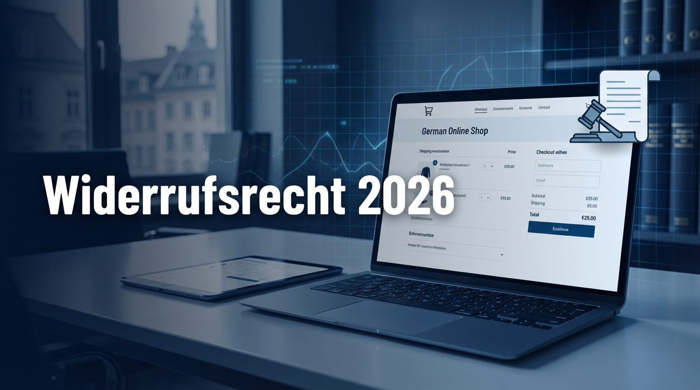 Neues Widerrufsrecht 2026 – Was Shopify-Shops anpassen müssen