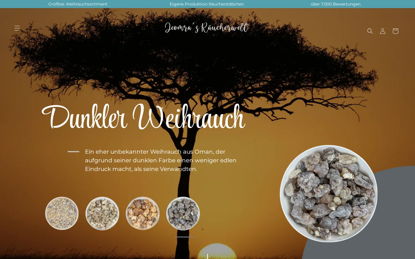 Startseite von Jeomras Räucherwelt