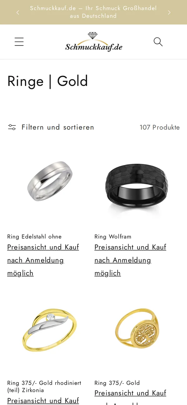 Kollektion auf dem Handy