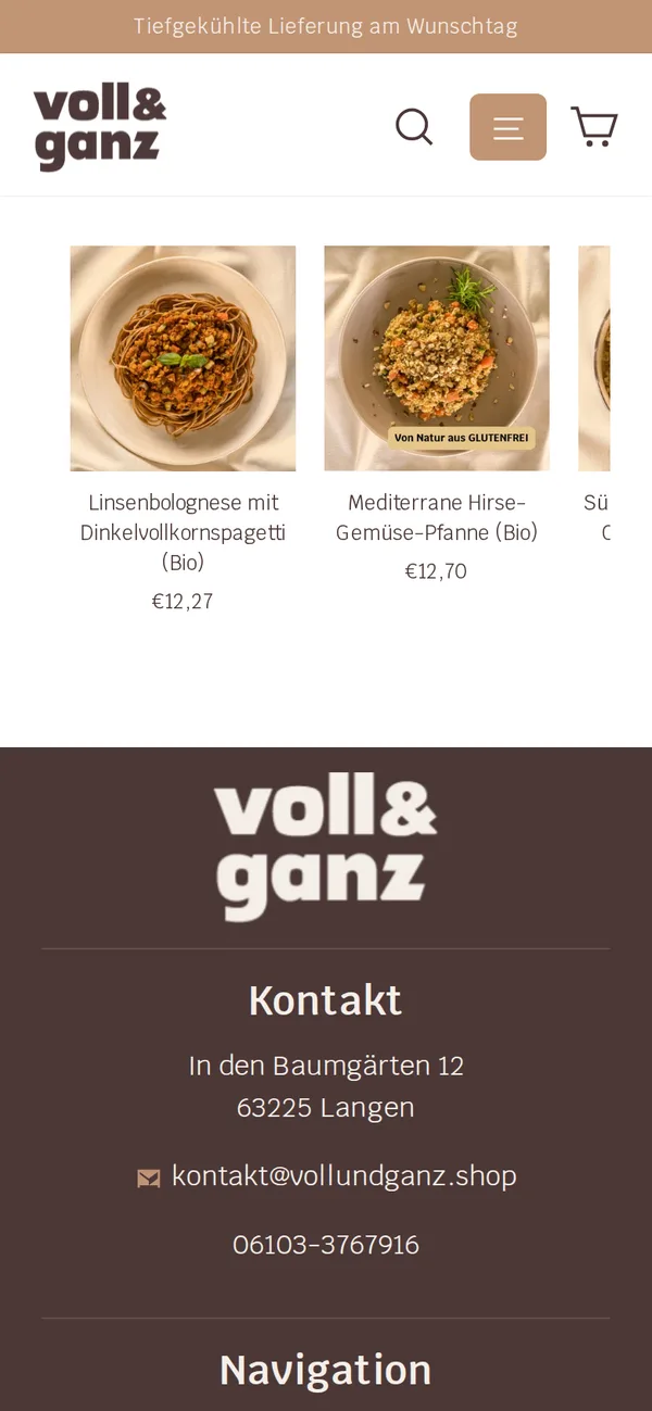 Übersicht auf dem Handy
